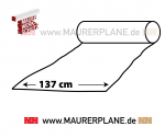 5 Rollen Maurerpl. je 30 m x 137 cm (LxB) 550 g/qm